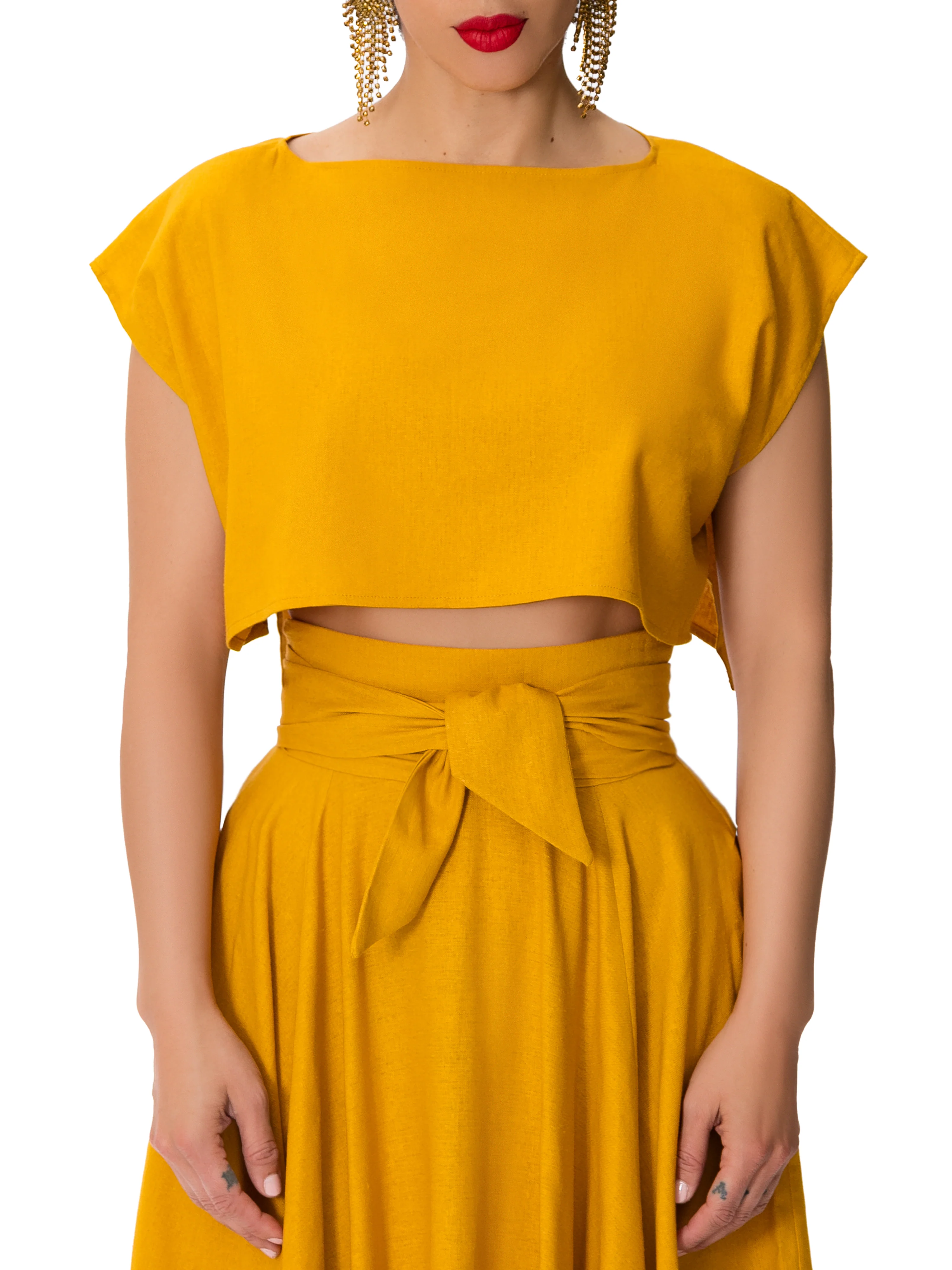 "Lake Tahoe" Mango Crop Top - Image 4