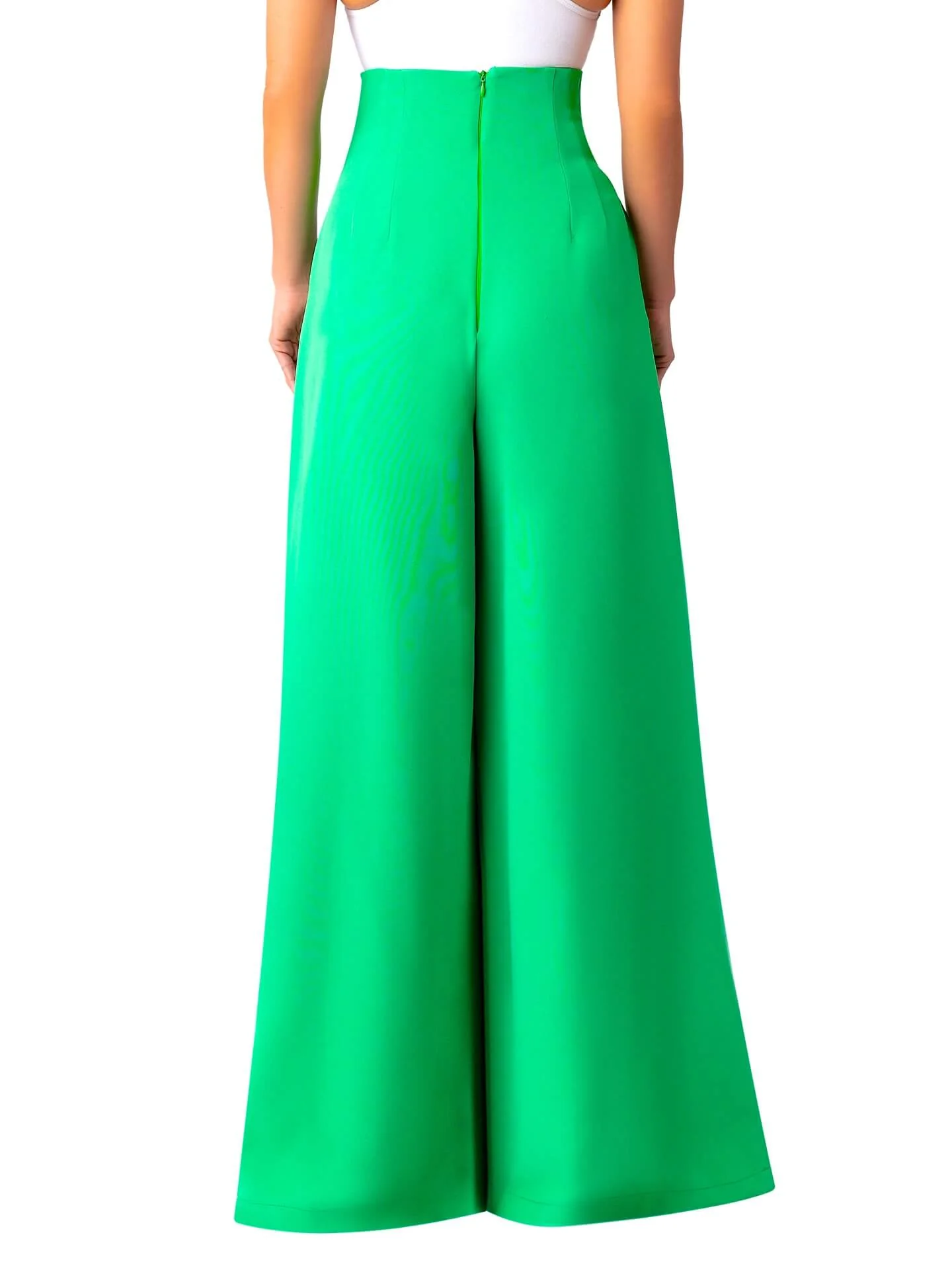“Tèmi” Cinched Jade High Waist Pants - Image 9