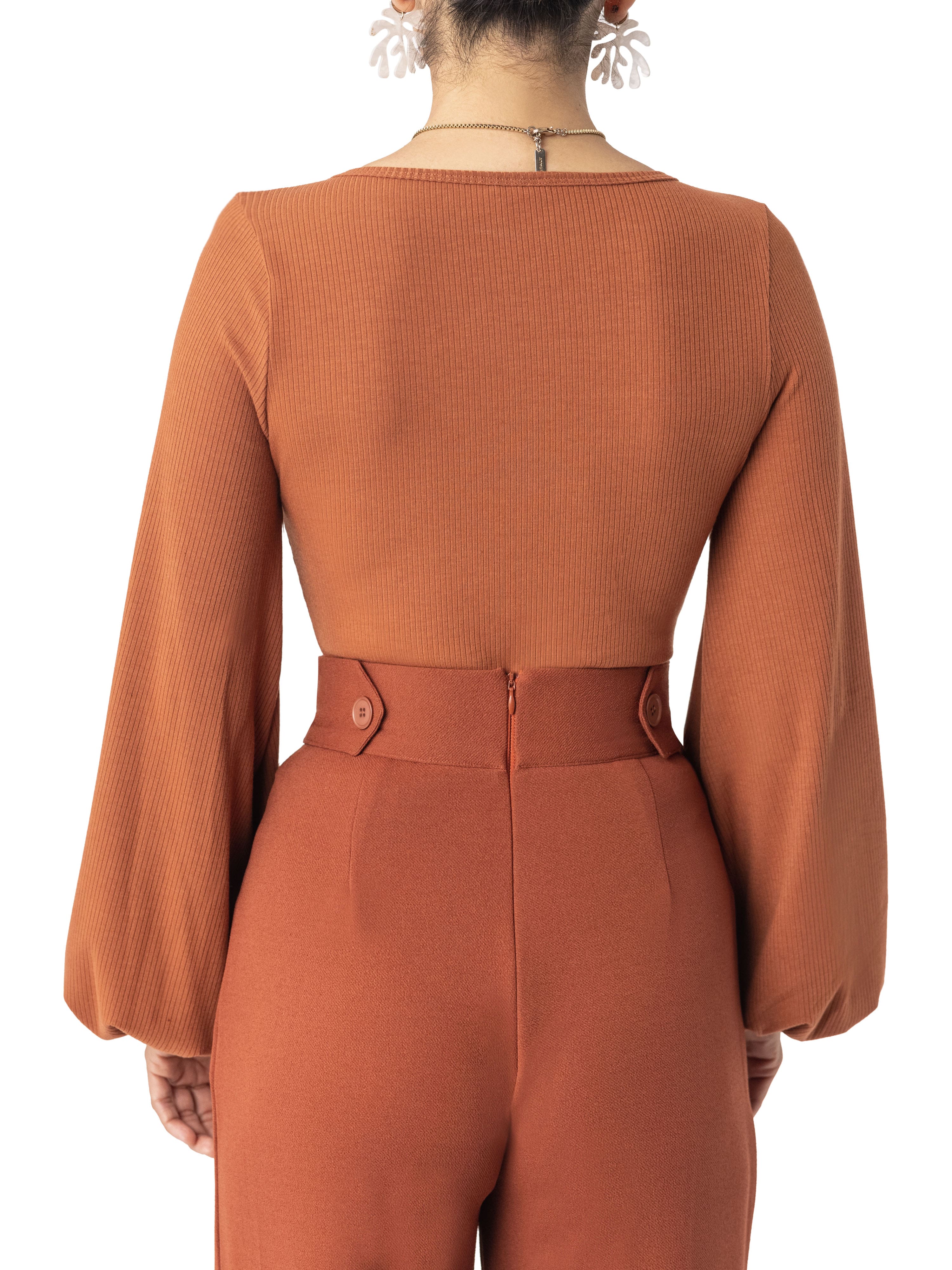 "Tory" Billow Sleeve Bodysuit - Image 5