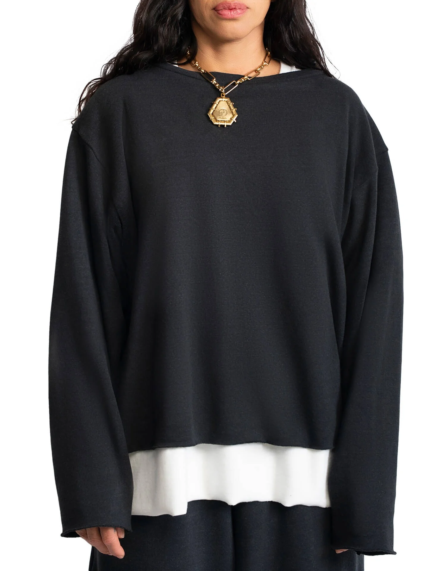 ''Twelfth St.'' Black Unisex Sweatshirt - Image 7