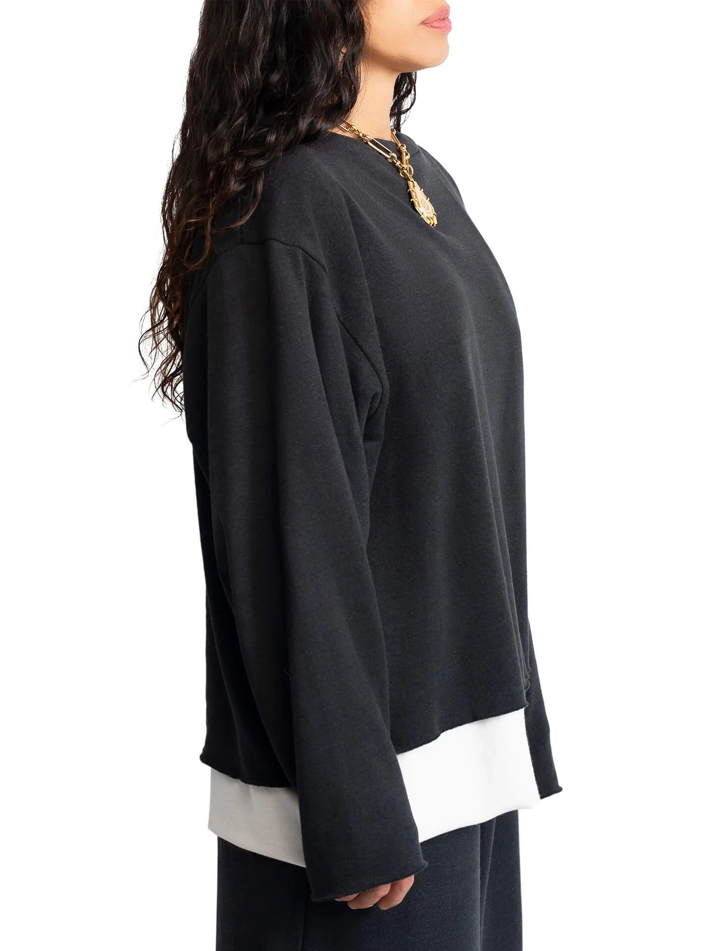 ''Twelfth St.'' Black Unisex Sweatshirt - Image 8