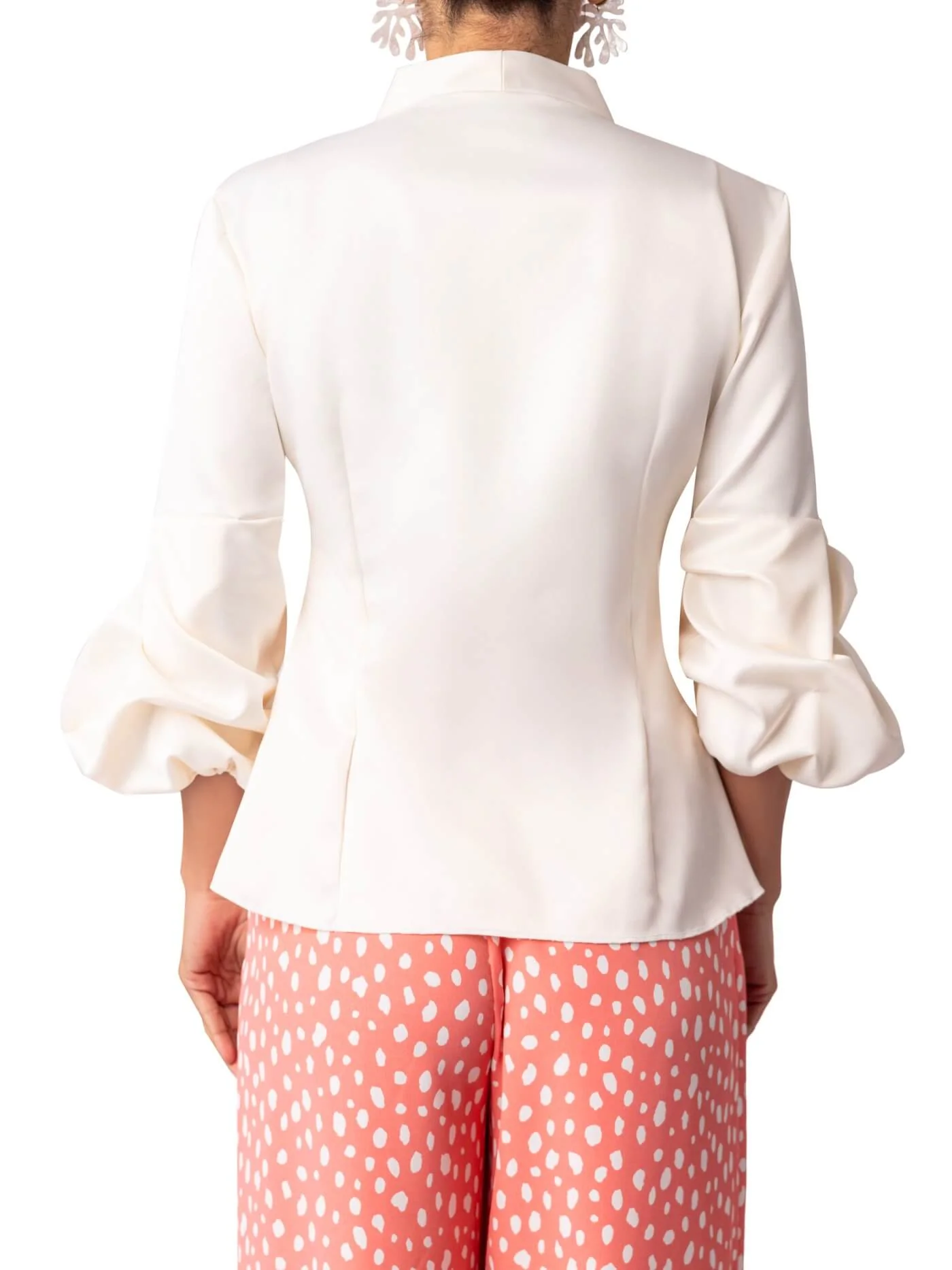 “White Sands” Ivory Button Down Shirt - Image 5