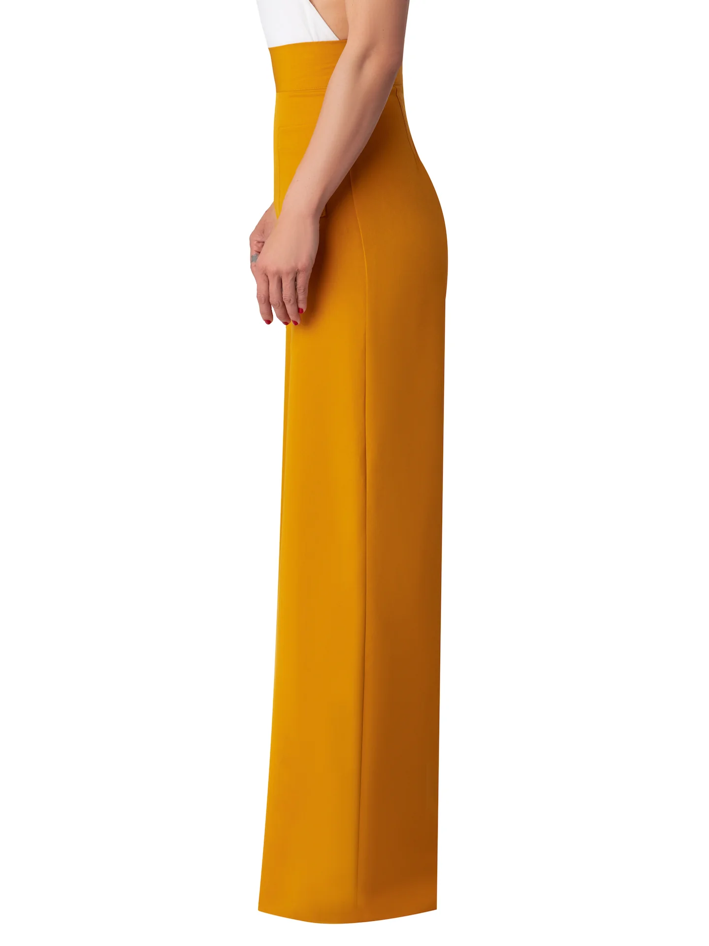 "Yuzu" Mustard High Waist Pants - Image 5