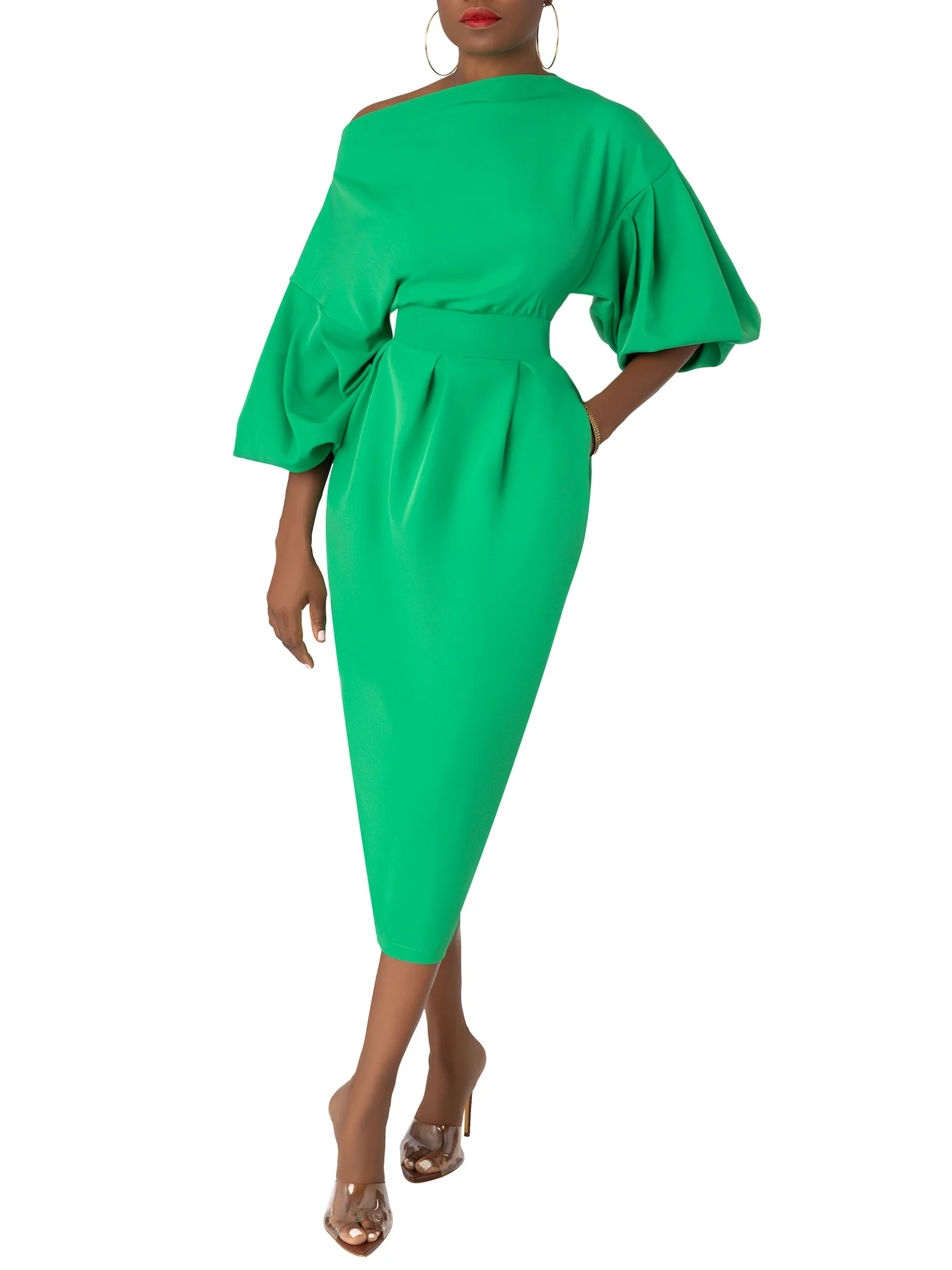 “Zelena” Jade Midi Dress - Image 3
