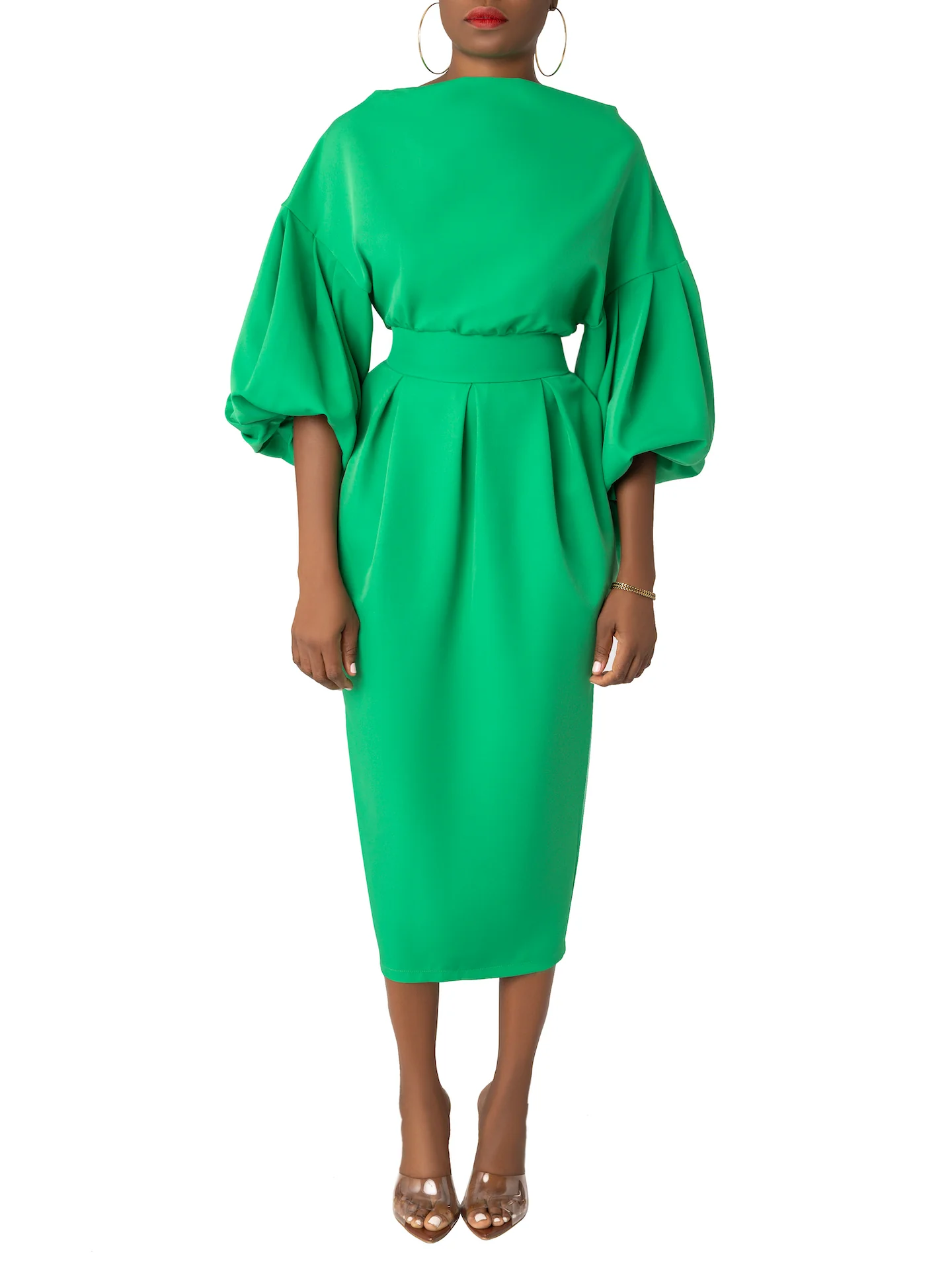 “Zelena” Jade Midi Dress - Image 4
